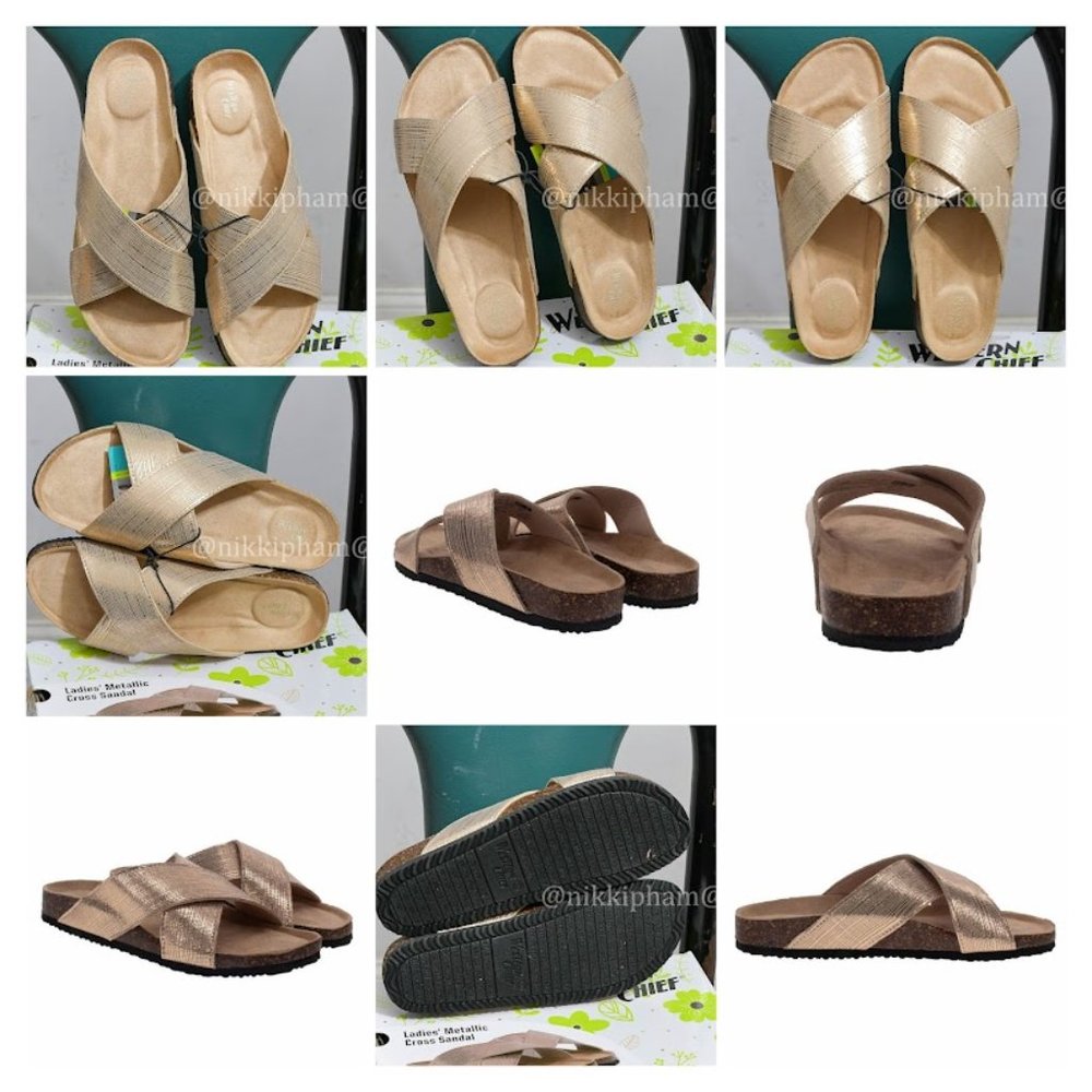 Western Chief Ladies’ Crossband Sandal IN GOLD